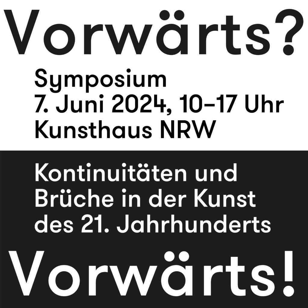 Kunsthaus NRW Symposium Vorwarts ArtJunk